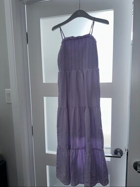 art class Lilac Tiered Spaghetti Strap Sundress